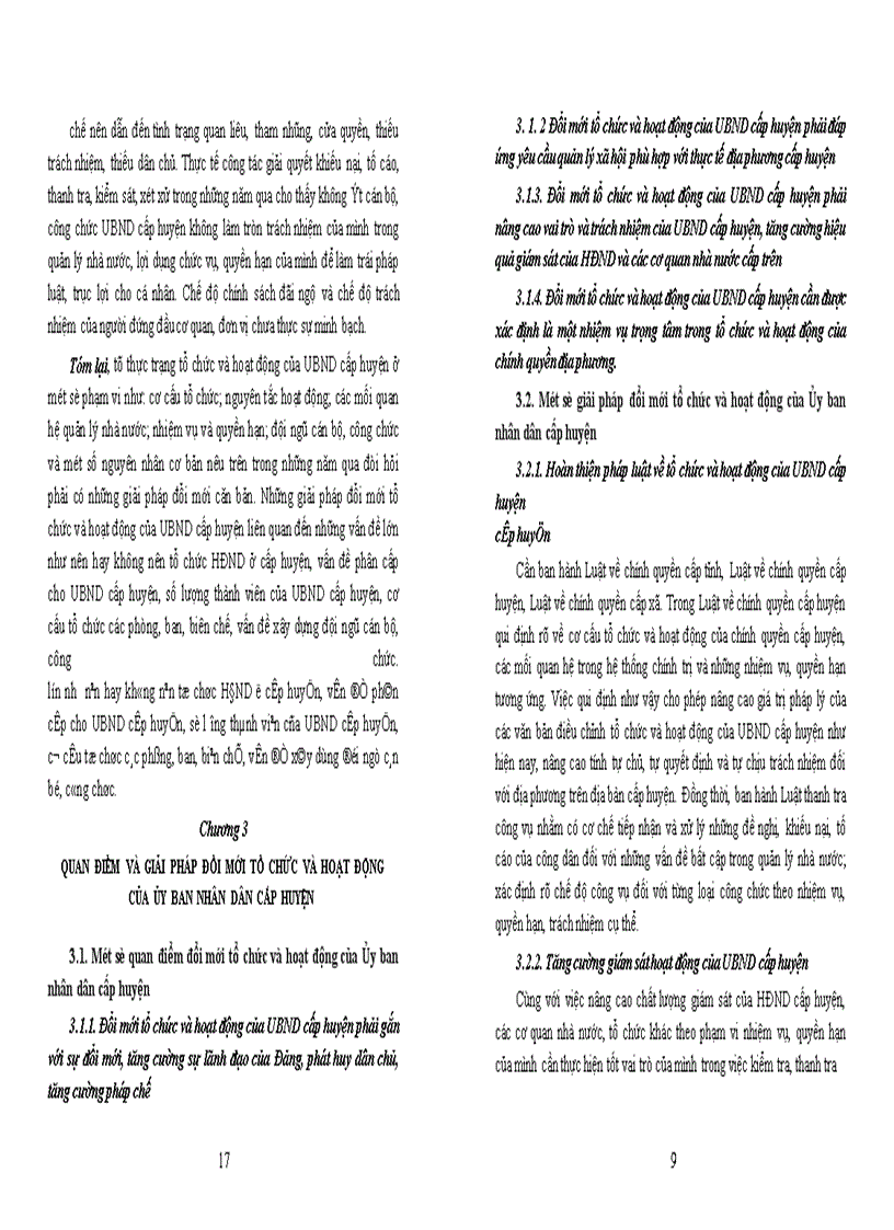 image for page Đổi mới tổ chức và hoạt động của ủy ban nhân dân cấp huyện ở nước ta hiện nay