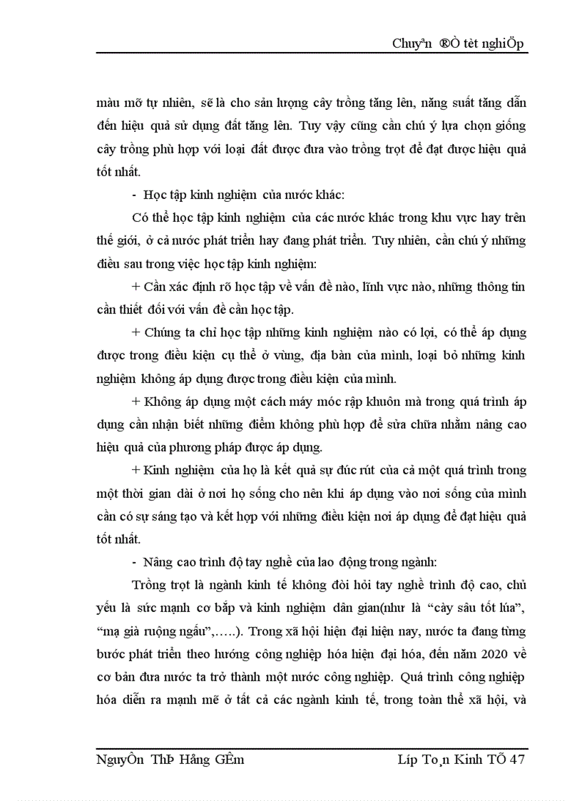 image for page Thực trạng về sử dụng đất trong ngành trồng trọt ở ĐBSH