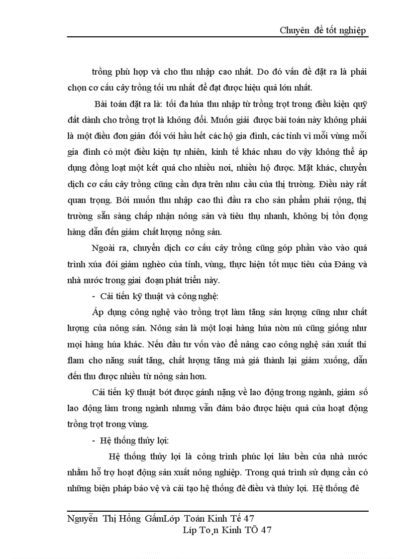 image for page Thực trạng về sử dụng đất trong ngành trồng trọt ở ĐBSH