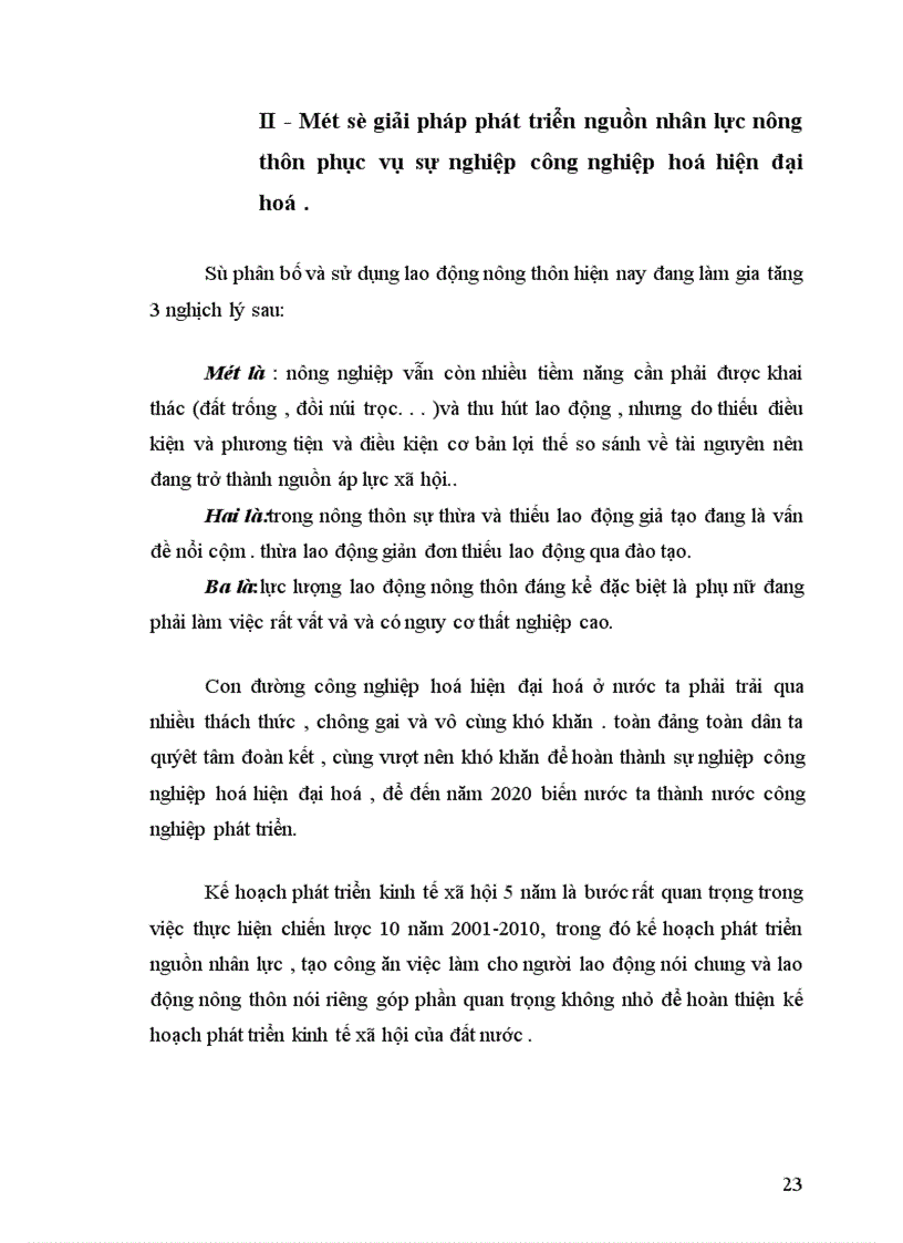 image for page Thực trạng và một số giải pháp phát triển nguồn nhân lực nông thôn phục vụ công nghiệp hoá hiện đại hoá đất nước 1