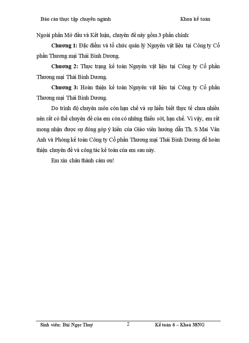 image for page Kế toán nguyên vật liệu tại Công ty Cổ phần Thương mại Thái Bình Dương 1