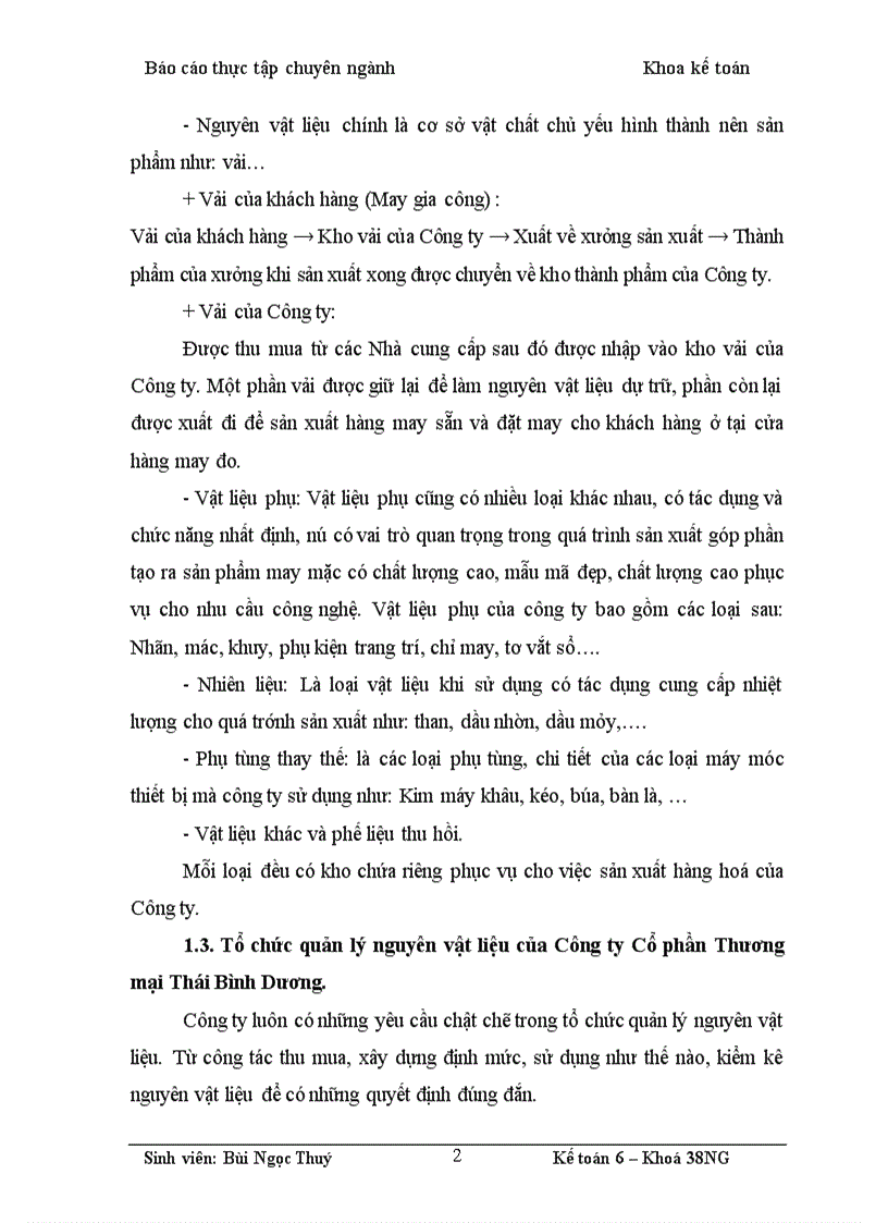 image for page Kế toán nguyên vật liệu tại Công ty Cổ phần Thương mại Thái Bình Dương 1