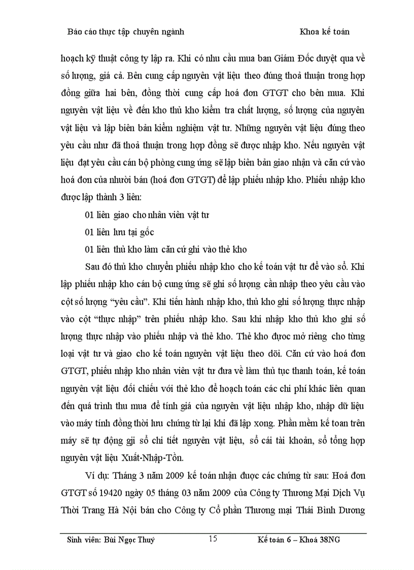 image for page Kế toán nguyên vật liệu tại Công ty Cổ phần Thương mại Thái Bình Dương 1