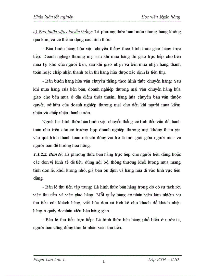 image for page Kế toán bán hàng và xác định kết quả bán hàng tại công ty TNHH thương mại Yến Huân 1