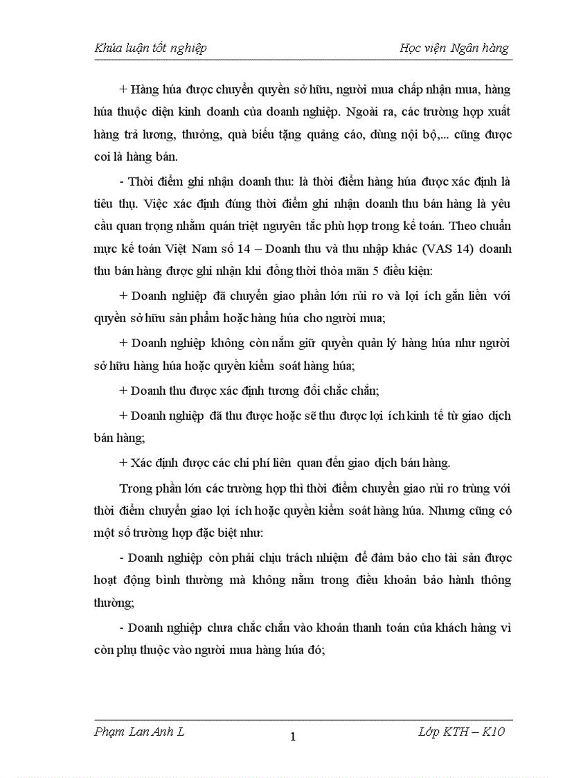 image for page Kế toán bán hàng và xác định kết quả bán hàng tại công ty TNHH thương mại Yến Huân 1