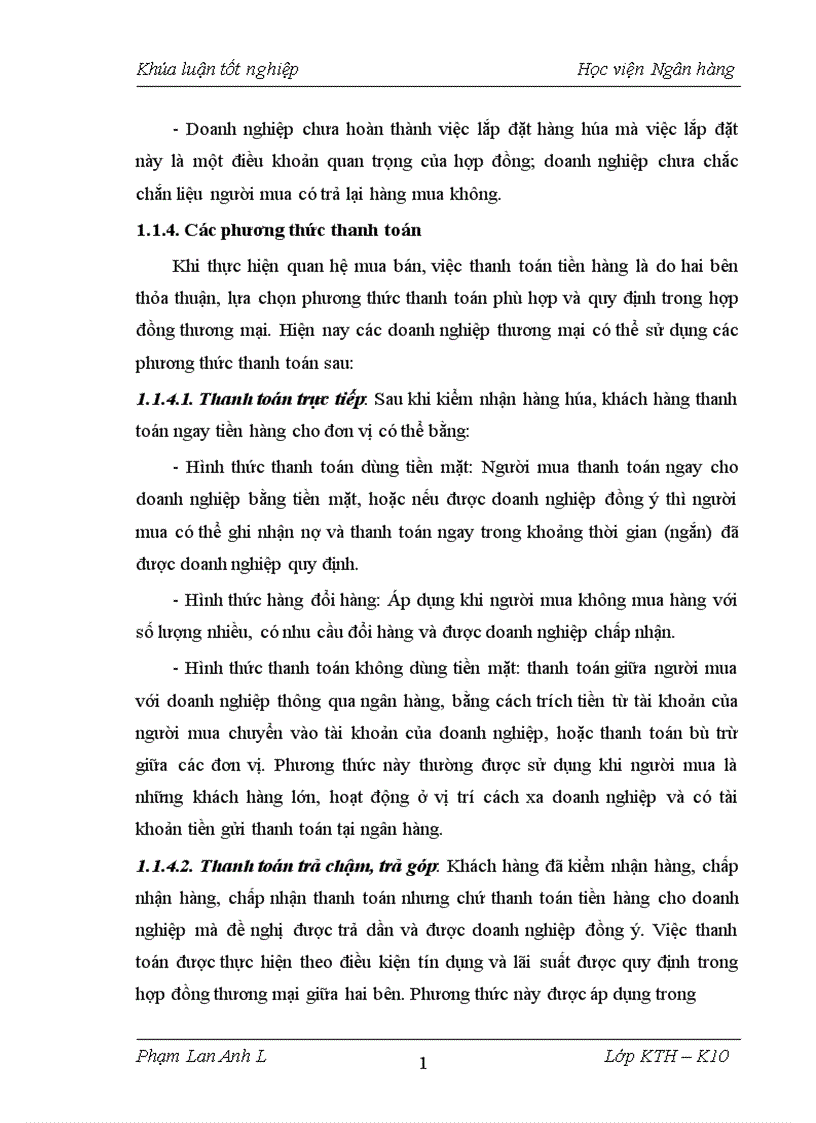 image for page Kế toán bán hàng và xác định kết quả bán hàng tại công ty TNHH thương mại Yến Huân 1