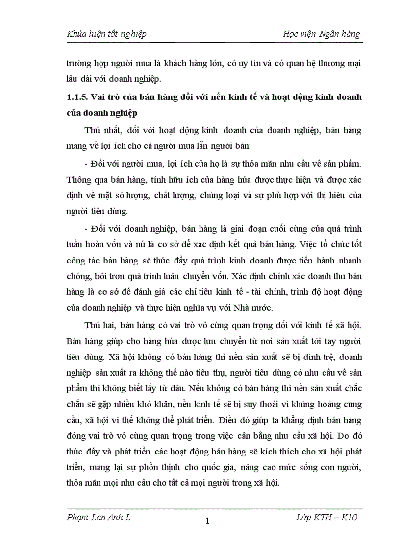 image for page Kế toán bán hàng và xác định kết quả bán hàng tại công ty TNHH thương mại Yến Huân 1