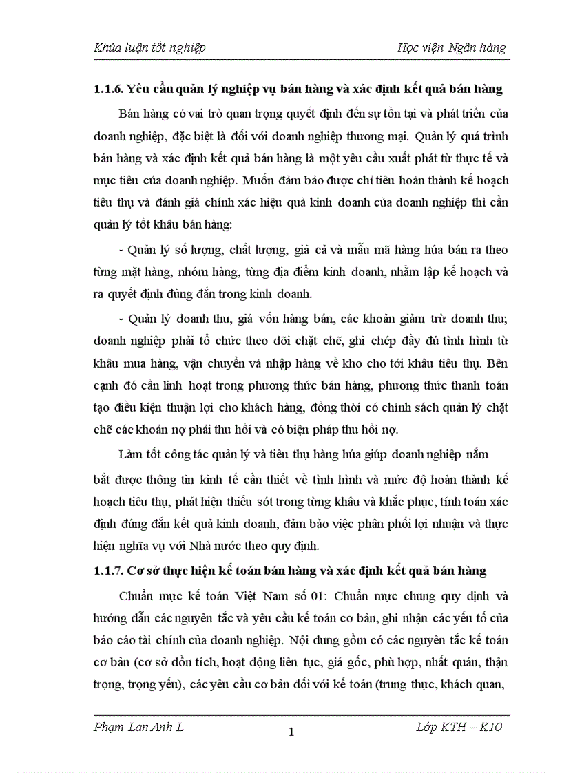 image for page Kế toán bán hàng và xác định kết quả bán hàng tại công ty TNHH thương mại Yến Huân 1