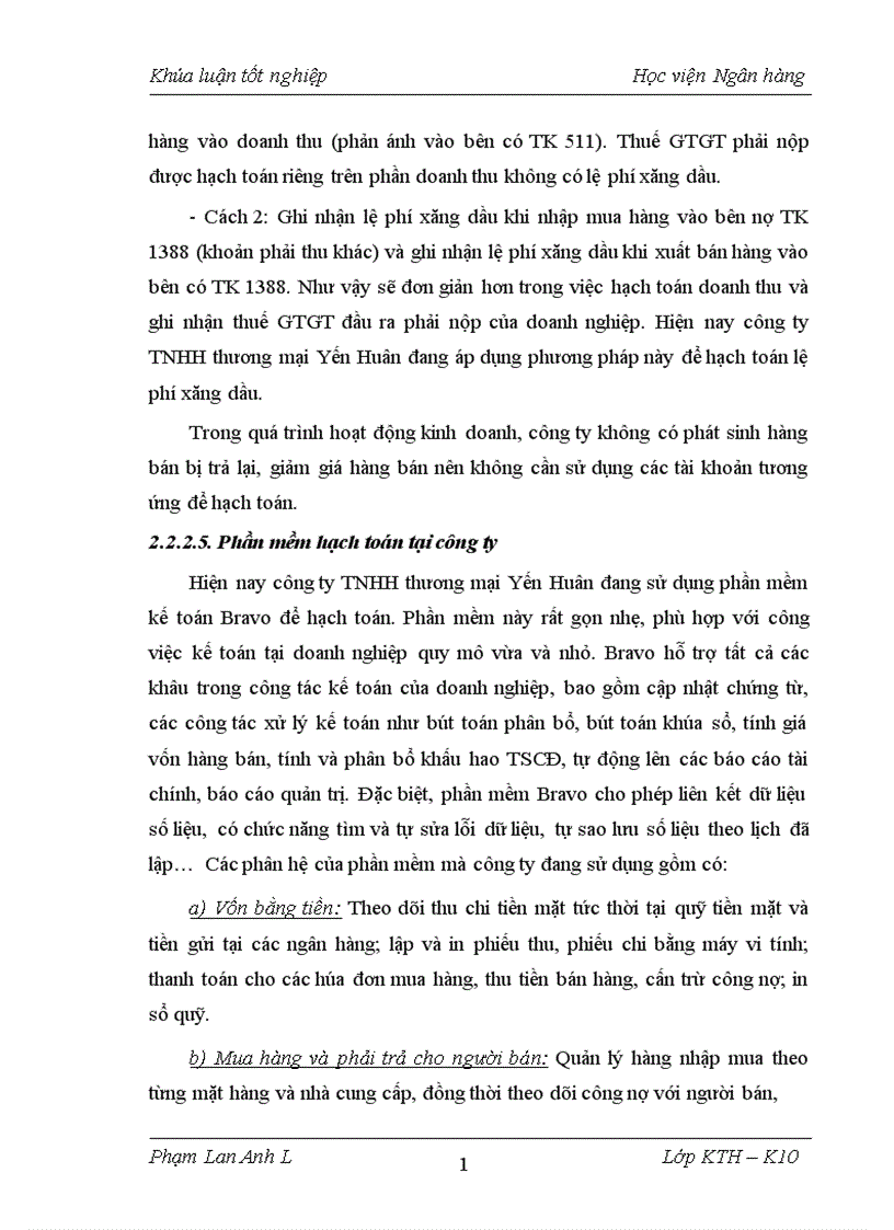 image for page Kế toán bán hàng và xác định kết quả bán hàng tại công ty TNHH thương mại Yến Huân 1