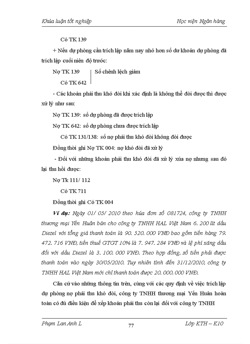 image for page Kế toán bán hàng và xác định kết quả bán hàng tại công ty TNHH thương mại Yến Huân 1