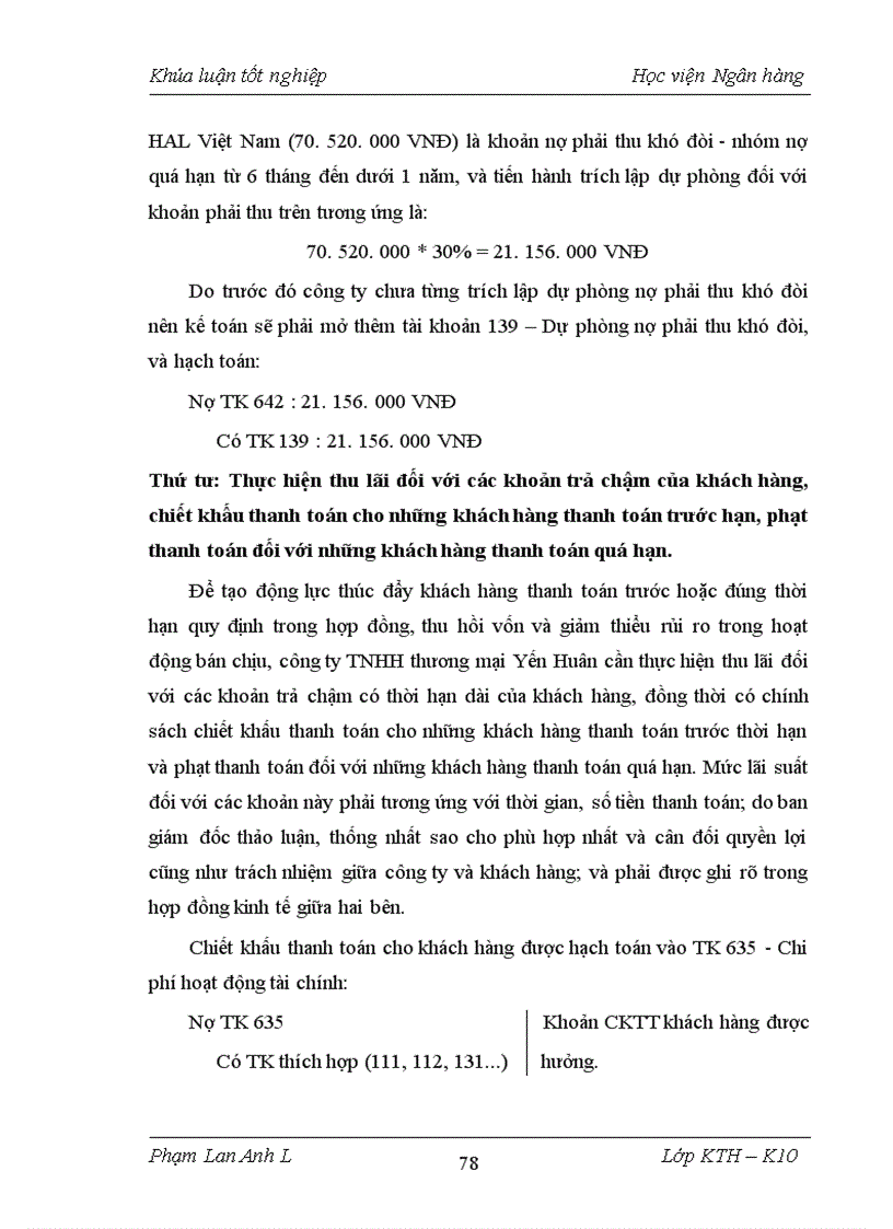 image for page Kế toán bán hàng và xác định kết quả bán hàng tại công ty TNHH thương mại Yến Huân 1