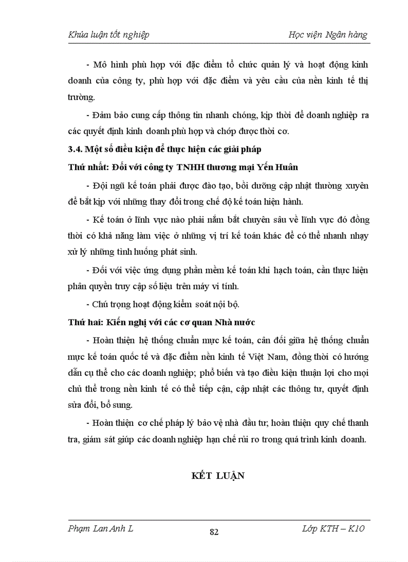 image for page Kế toán bán hàng và xác định kết quả bán hàng tại công ty TNHH thương mại Yến Huân 1