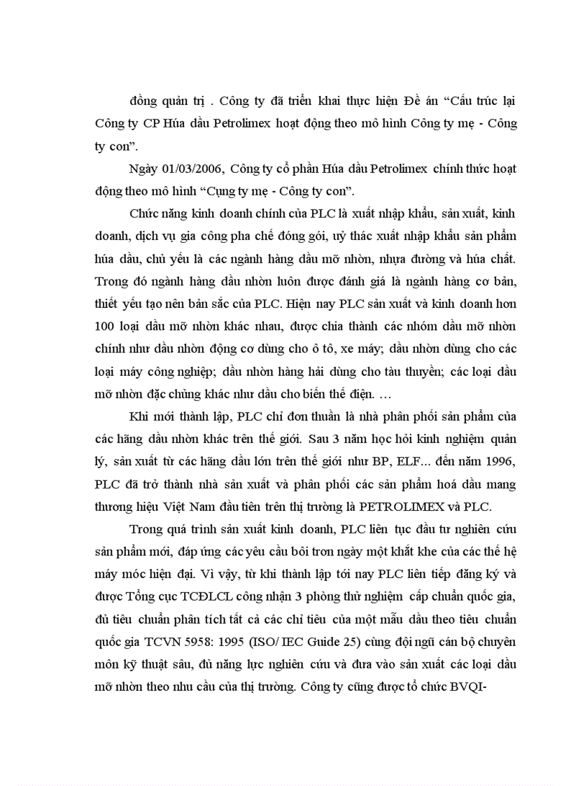 image for page Xây dựng hệ thống chính sách marketing Mix cho nhóm sản phẩm Dầu Mỡ Nhòn Lon Hộp ở Công ty Cổ phần Hóa dầu Petrolimex 1