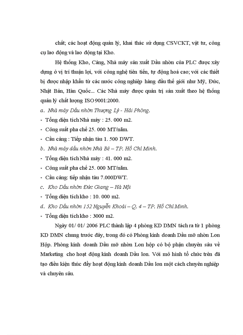 image for page Xây dựng hệ thống chính sách marketing Mix cho nhóm sản phẩm Dầu Mỡ Nhòn Lon Hộp ở Công ty Cổ phần Hóa dầu Petrolimex 1