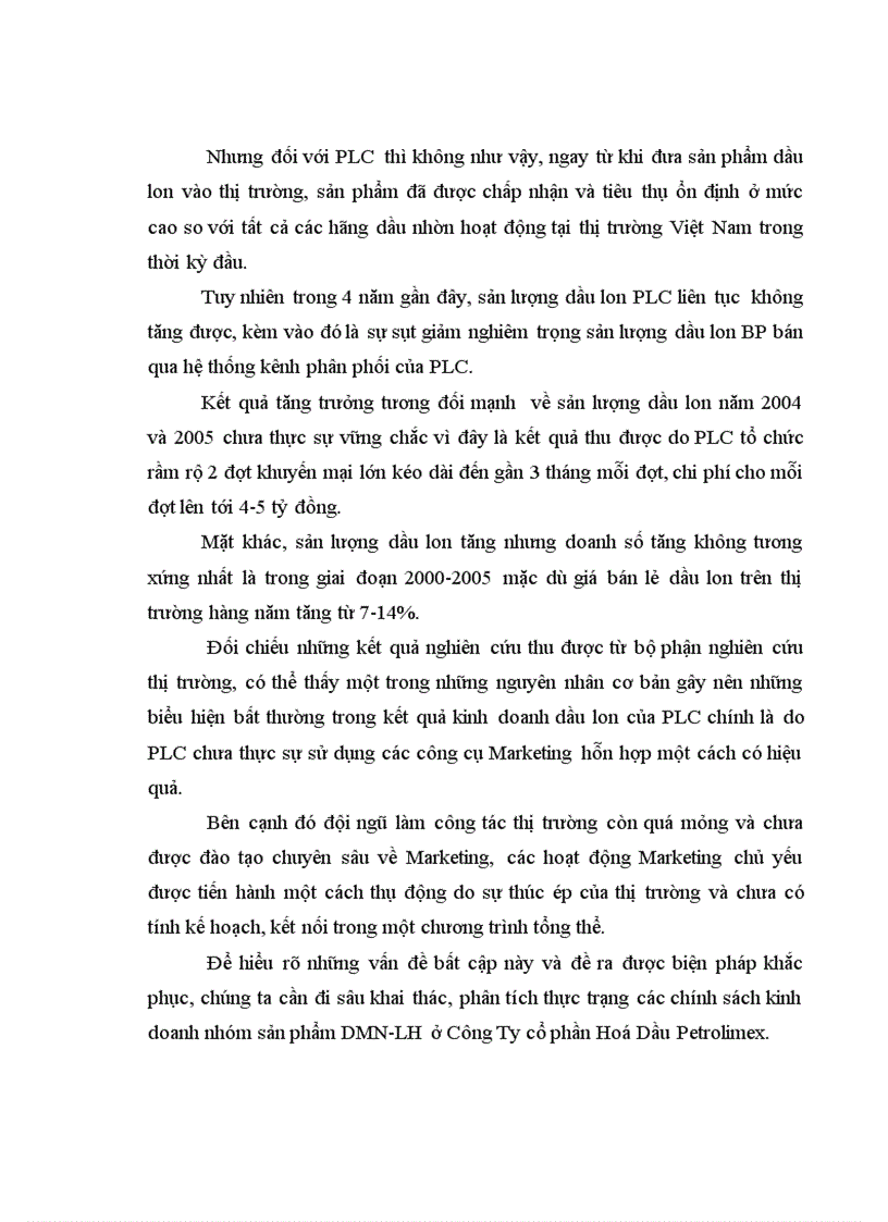 image for page Xây dựng hệ thống chính sách marketing Mix cho nhóm sản phẩm Dầu Mỡ Nhòn Lon Hộp ở Công ty Cổ phần Hóa dầu Petrolimex 1