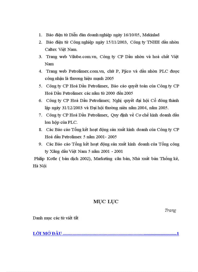 image for page Xây dựng hệ thống chính sách marketing Mix cho nhóm sản phẩm Dầu Mỡ Nhòn Lon Hộp ở Công ty Cổ phần Hóa dầu Petrolimex 1