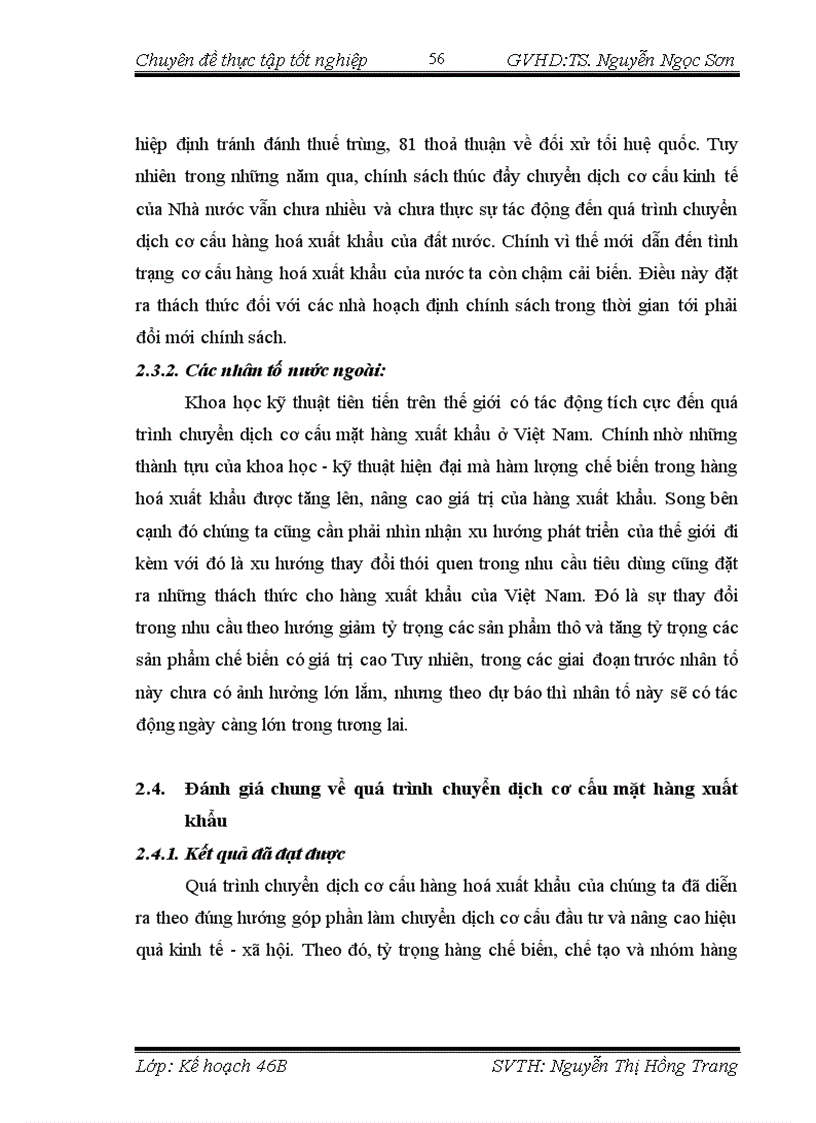 image for page Chuyển dịch cơ cấu mặt hàng xuất khẩu của Việt Nam thời kỳ hậu WTO