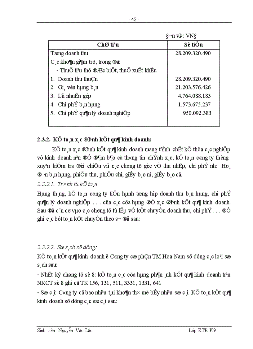 image for page Hoàn thiện công tác kế toán bán hàng và xác định kết quả kinh doanh tại công ty cổ phần thương mại Hoa Nam