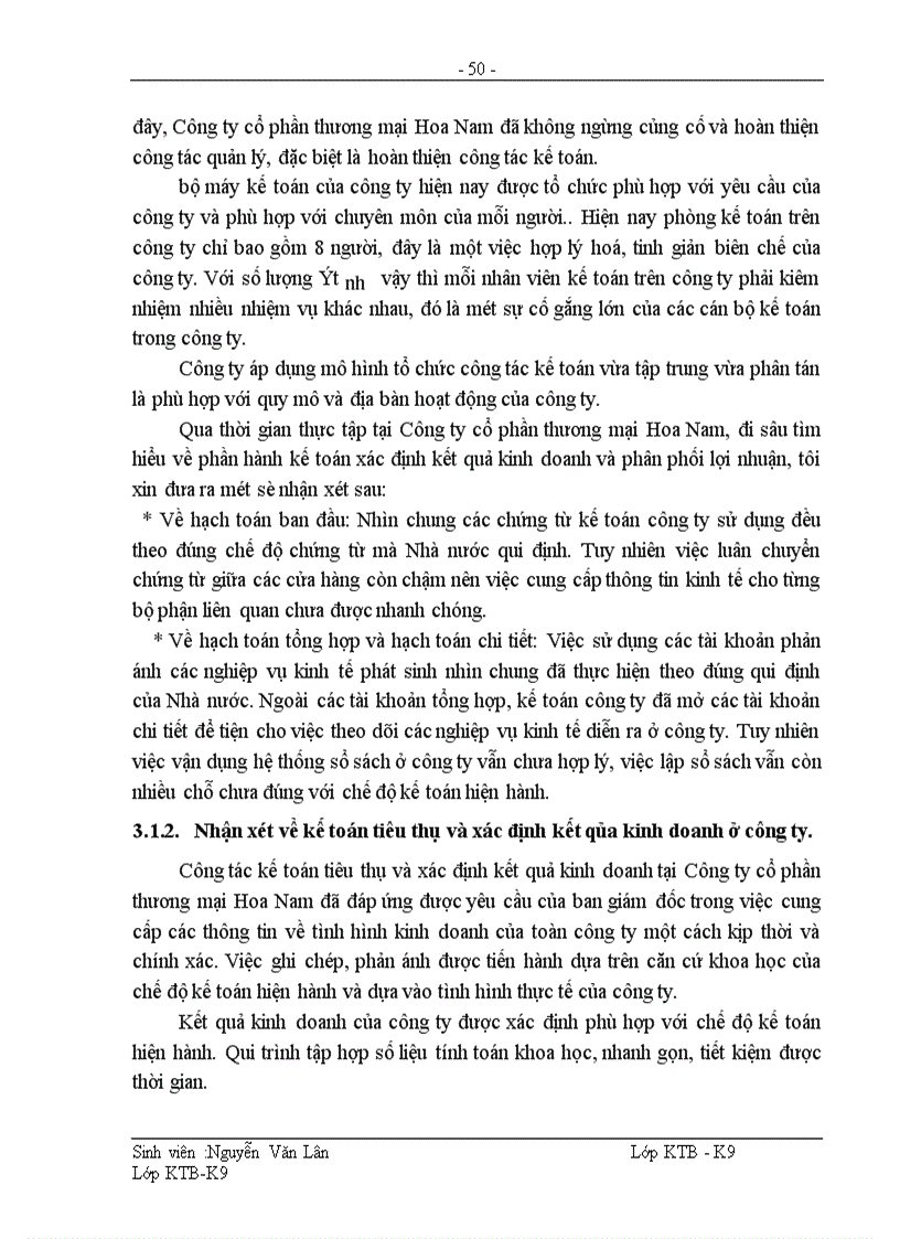 image for page Hoàn thiện công tác kế toán bán hàng và xác định kết quả kinh doanh tại công ty cổ phần thương mại Hoa Nam