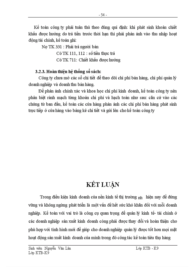 image for page Hoàn thiện công tác kế toán bán hàng và xác định kết quả kinh doanh tại công ty cổ phần thương mại Hoa Nam