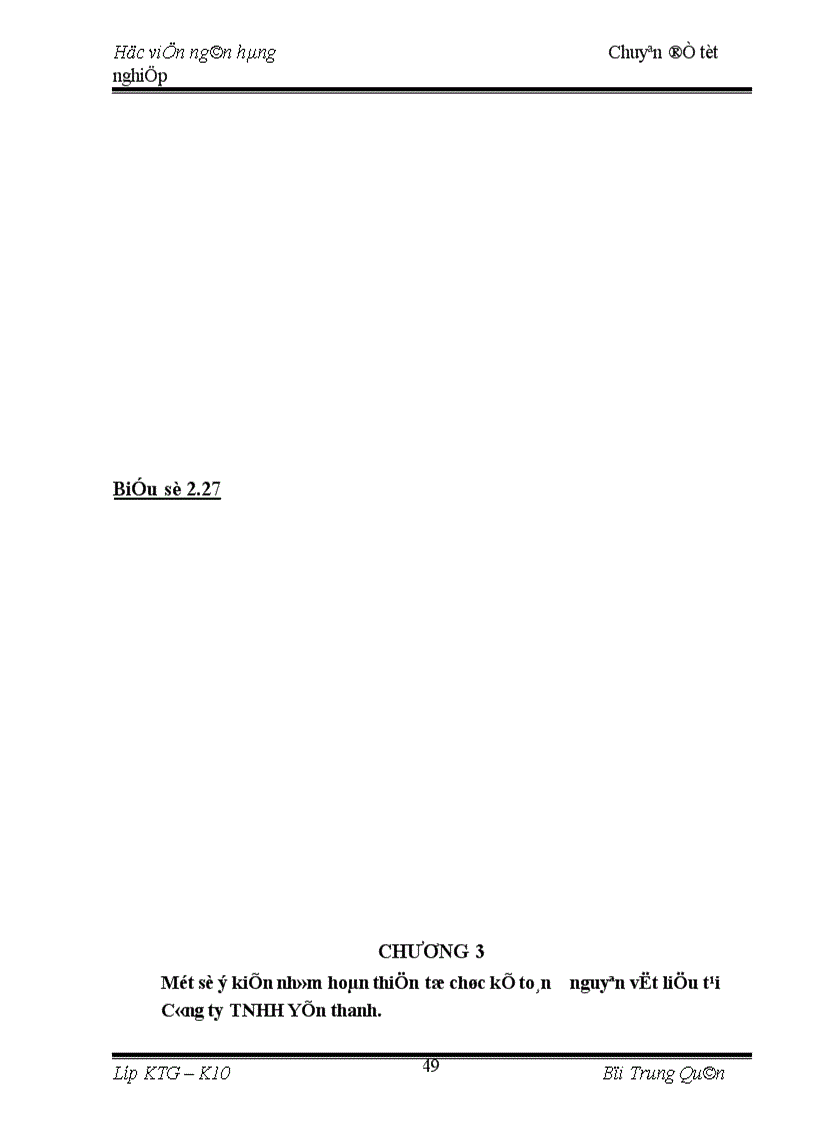 image for page Hoàn thiện tổ chức kế toán Nguyên vật liệu tại Công ty TNHH Yến Thanh