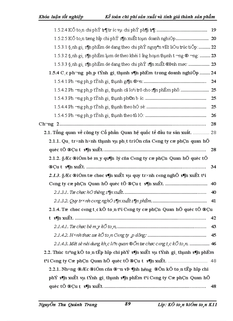 image for page Kế toán chi phí sản xuất và tính giá thành sản phẩm tại Công ty cổ phần Quan hệ quốc tế đầu tư sản xuất 1