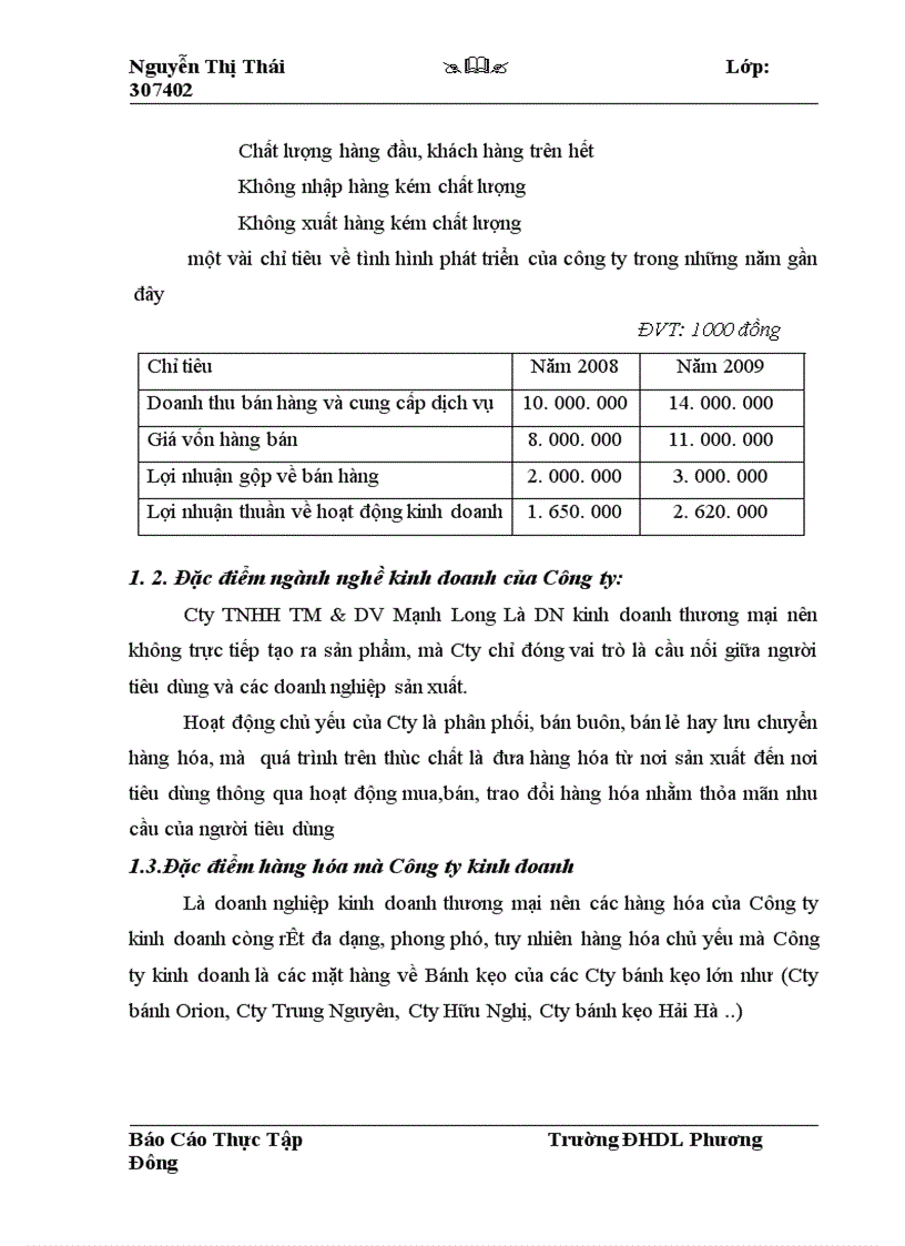 image for page Tổ chức công tác kế toán bán hàng và xác định kết quả kinh doanh kinh doanh tại Công ty TNHH TM DV Mạnh Long 1