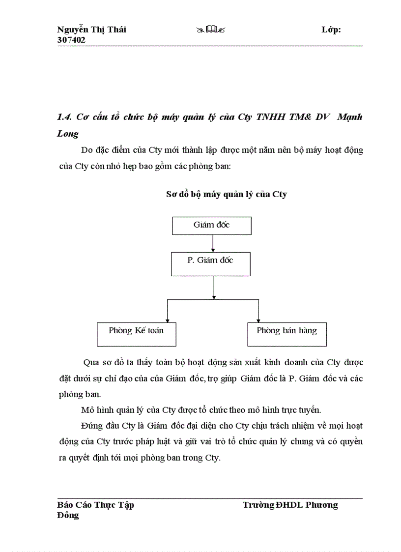 image for page Tổ chức công tác kế toán bán hàng và xác định kết quả kinh doanh kinh doanh tại Công ty TNHH TM DV Mạnh Long 1