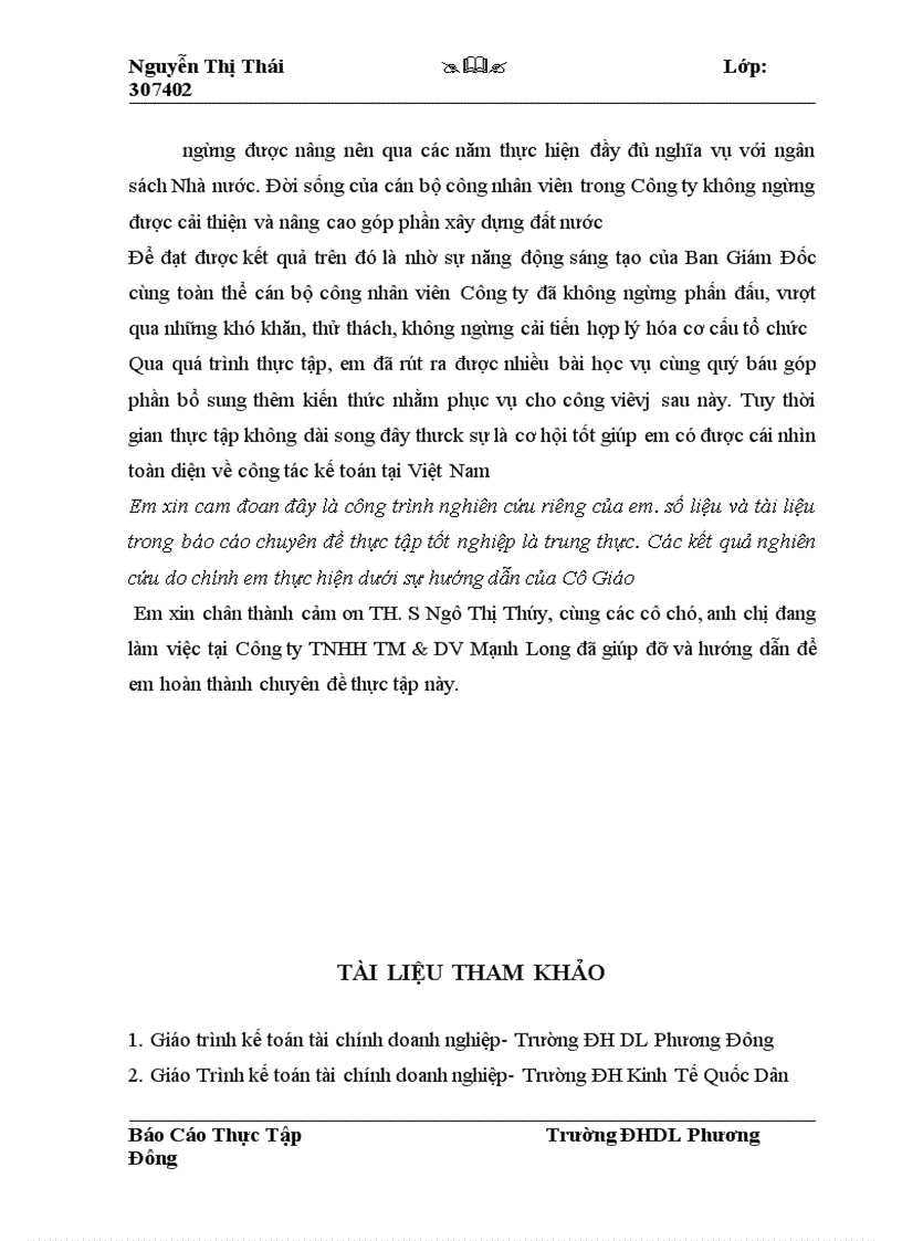 image for page Tổ chức công tác kế toán bán hàng và xác định kết quả kinh doanh kinh doanh tại Công ty TNHH TM DV Mạnh Long 1