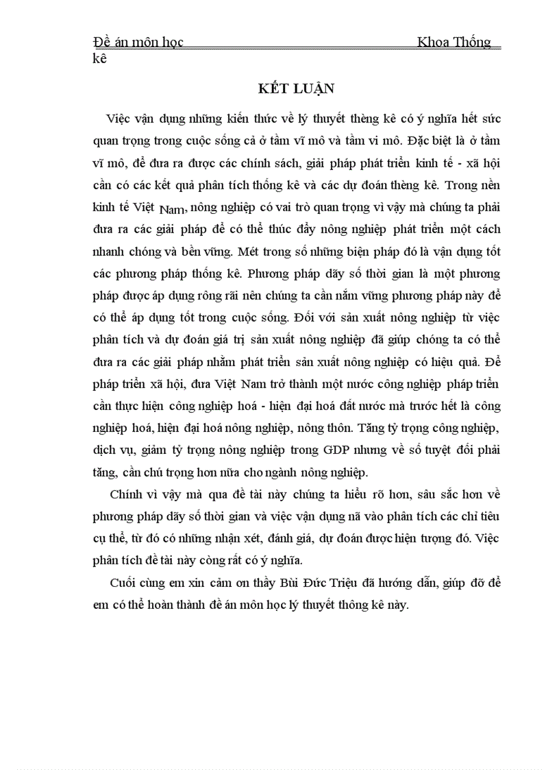 image for page Vận dụng dãy số thời gian với phân tích tổng giá trị sản xuất nông nghiệp của Việt Nam giai đoạn 1990 2002 1