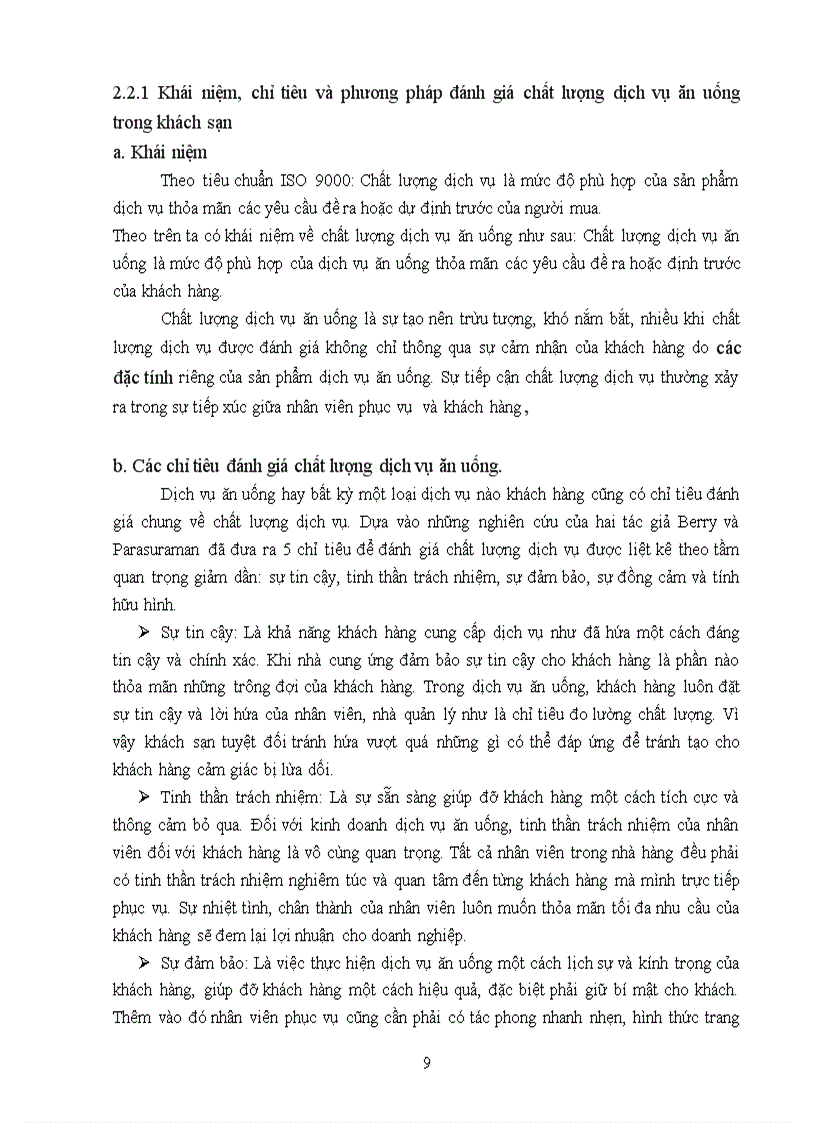 image for page Giải pháp nâng cao chất lượng dịch vụ ăn uống tại nhà hàng Mỹ Thực khách sạn Hà Nội