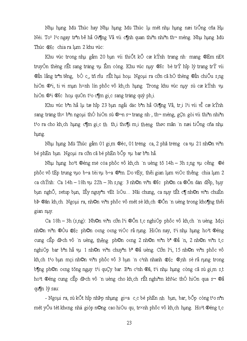 image for page Giải pháp nâng cao chất lượng dịch vụ ăn uống tại nhà hàng Mỹ Thực khách sạn Hà Nội