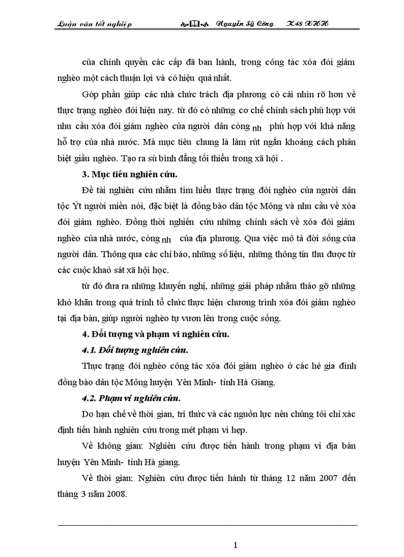 image for page Thực trạng đói nghèo và những giải phấp xóa đói giảm nghèo cho đồng bào dân tộc Mông huyện Yên Minh tỉnh Hà Giang