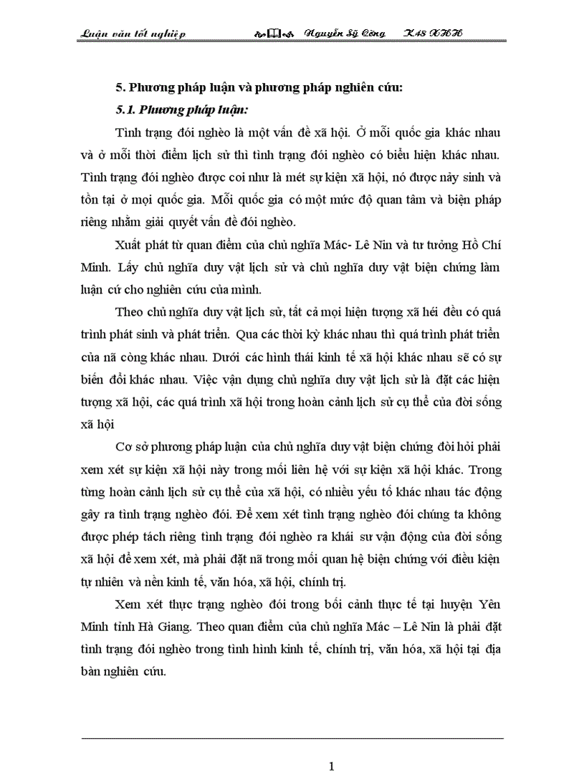 image for page Thực trạng đói nghèo và những giải phấp xóa đói giảm nghèo cho đồng bào dân tộc Mông huyện Yên Minh tỉnh Hà Giang