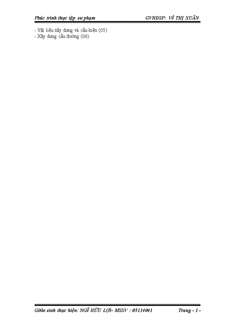 image for page Phúc trình sư phạm tại Trường Cao đẳng Xây dựng số 2