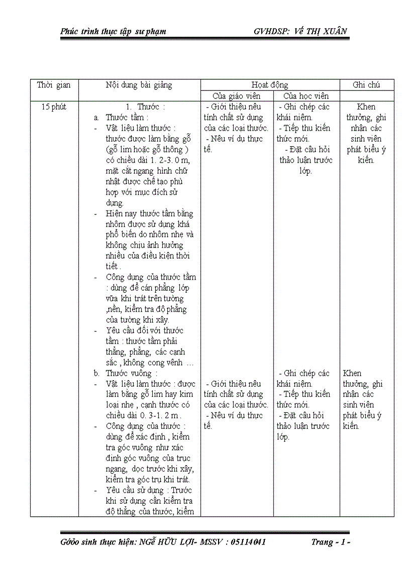 image for page Phúc trình sư phạm tại Trường Cao đẳng Xây dựng số 2