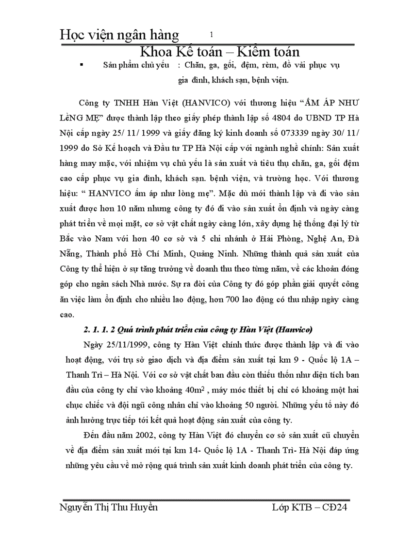 image for page Hoàn thiện công tác kế toán nguyên vật liệu tại công ty TNHH Hàn Việt 1