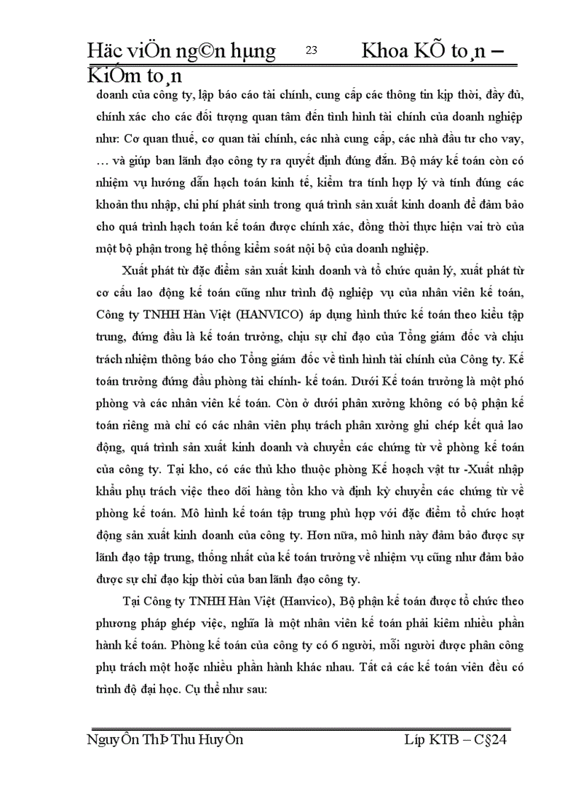 image for page Hoàn thiện công tác kế toán nguyên vật liệu tại công ty TNHH Hàn Việt 1