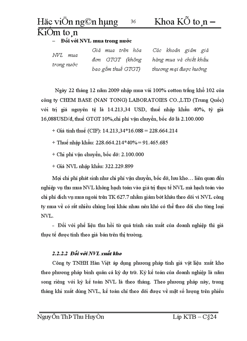 image for page Hoàn thiện công tác kế toán nguyên vật liệu tại công ty TNHH Hàn Việt 1