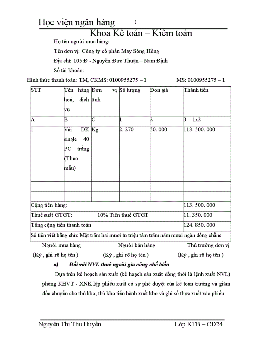 image for page Hoàn thiện công tác kế toán nguyên vật liệu tại công ty TNHH Hàn Việt 1