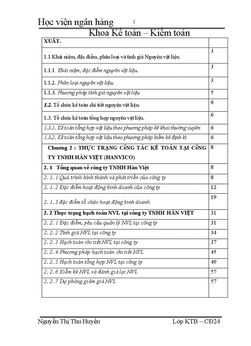 image for page Hoàn thiện công tác kế toán nguyên vật liệu tại công ty TNHH Hàn Việt 1
