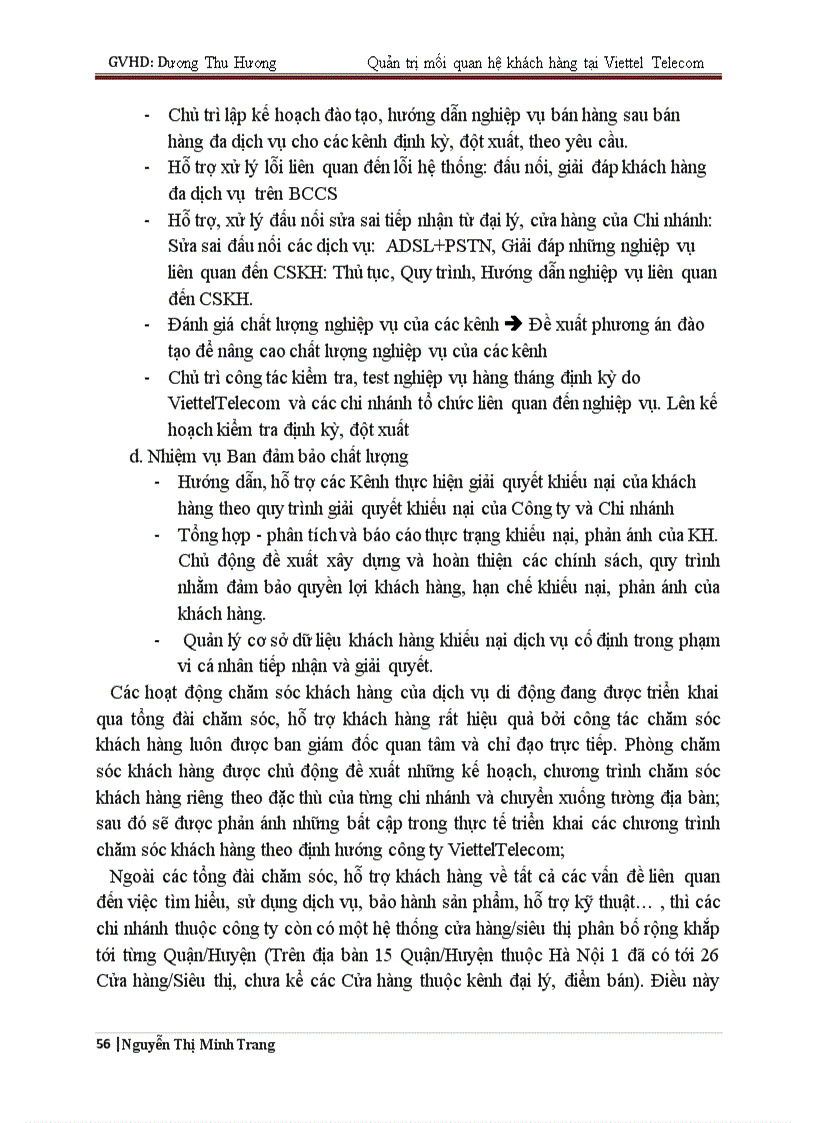 image for page Phát triển hệ thống quản lý mối quan hệ khách hàng CRM tại Công ty viễn thông Viettel Viettel Telecom
