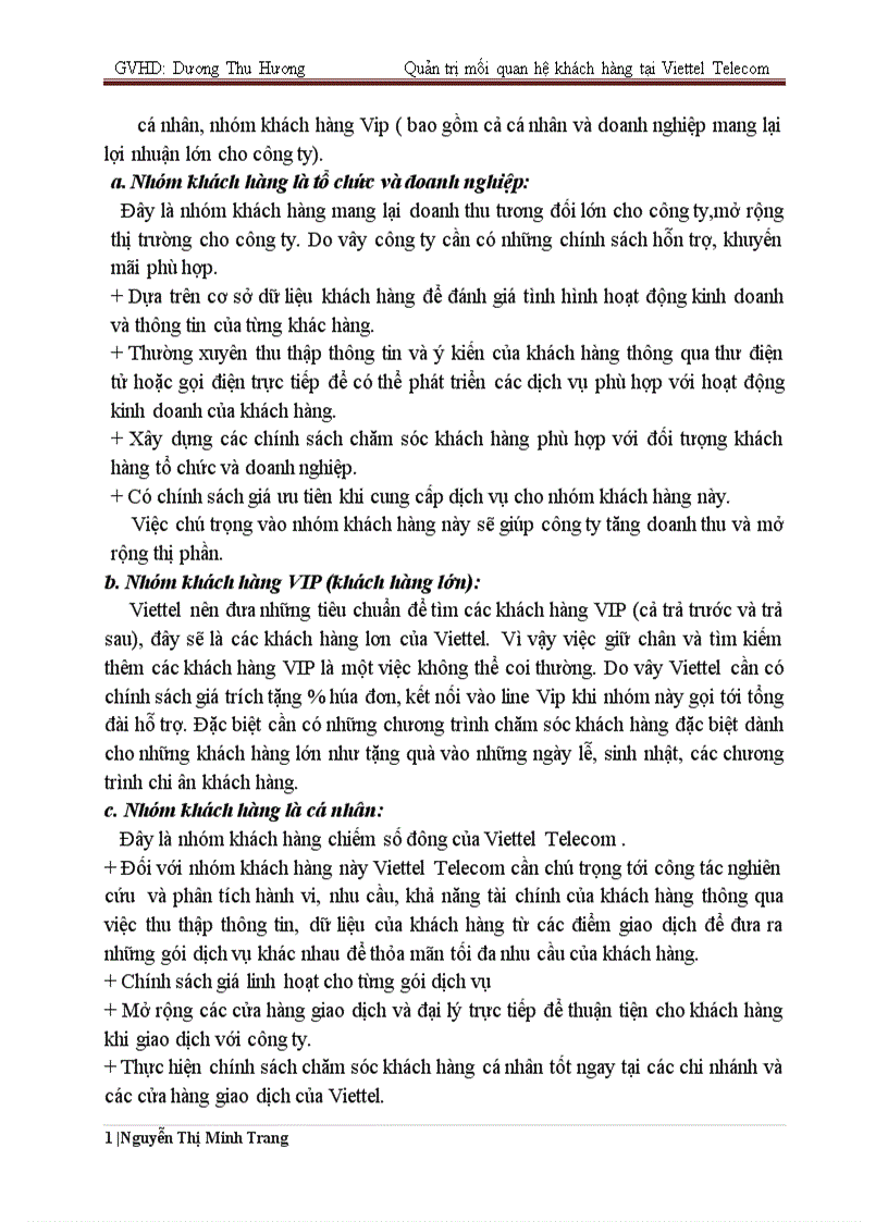 image for page Phát triển hệ thống quản lý mối quan hệ khách hàng CRM tại Công ty viễn thông Viettel Viettel Telecom