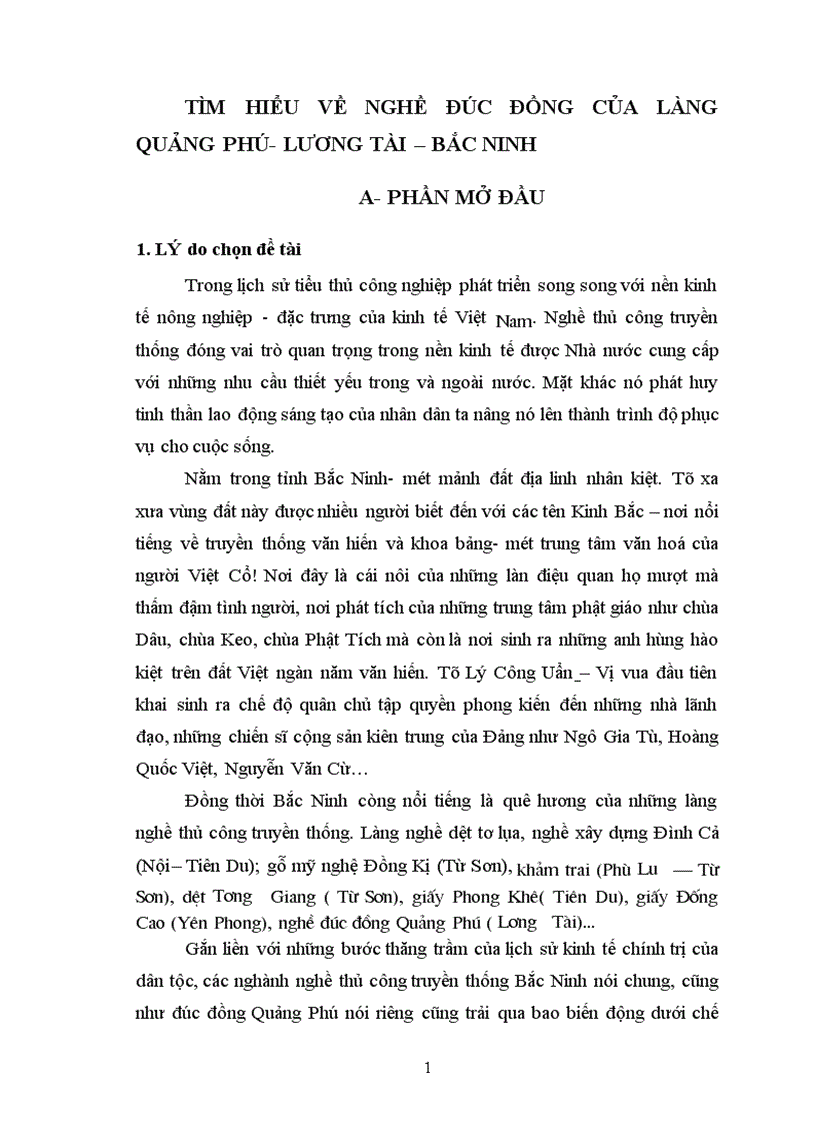 image for page Tác động của nghê đúc đồng Quảng Phú đối với đời sống kinh tế văn hoá của địa phương