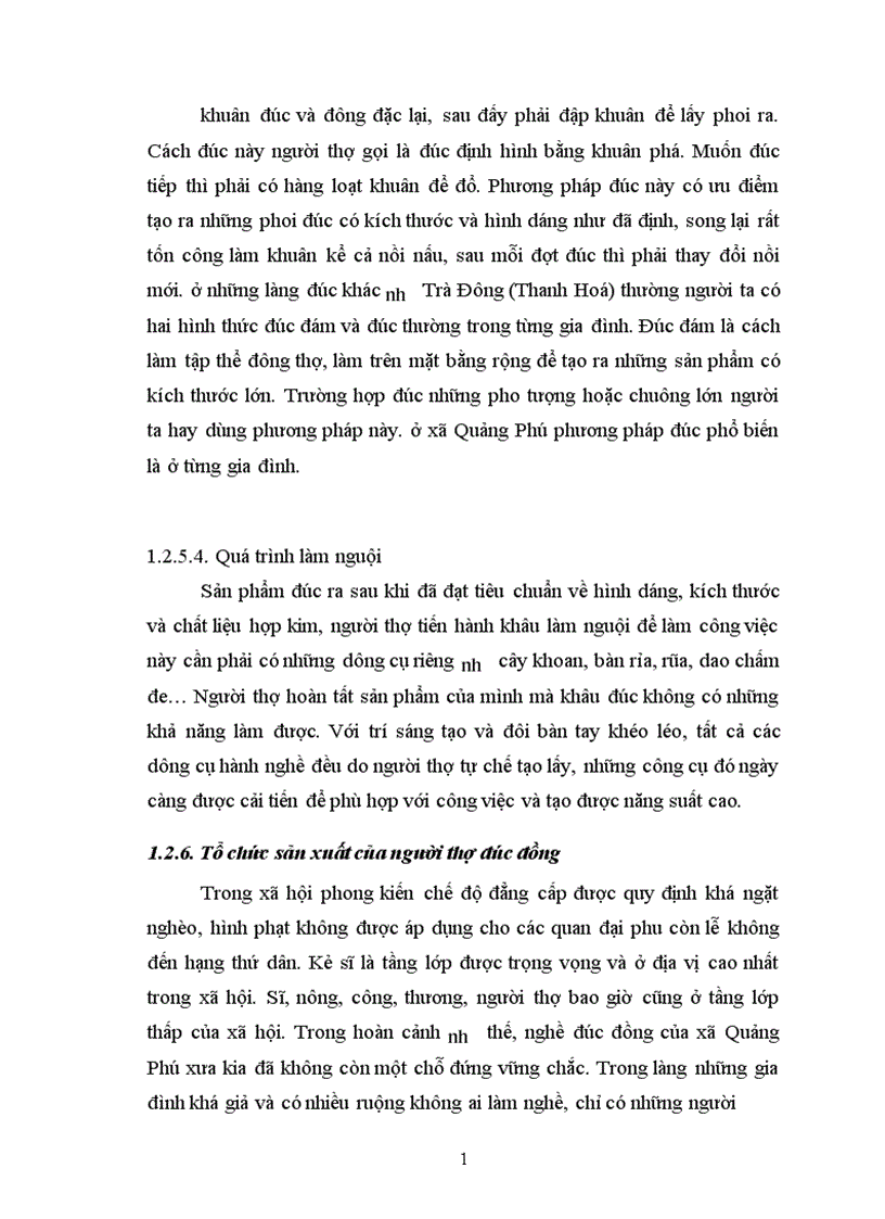 image for page Tác động của nghê đúc đồng Quảng Phú đối với đời sống kinh tế văn hoá của địa phương