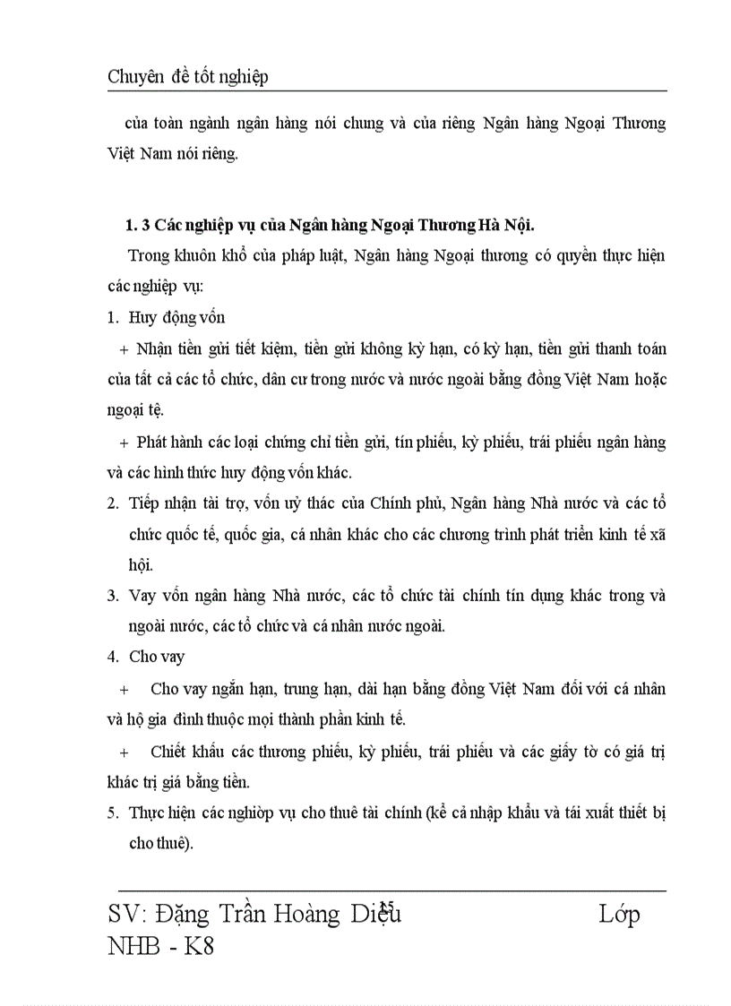 image for page Nâng cao chất lượng tín dụng trung và dài hạn tại Ngân hàng Ngoại Thương chi nhánh Hà Nội 1