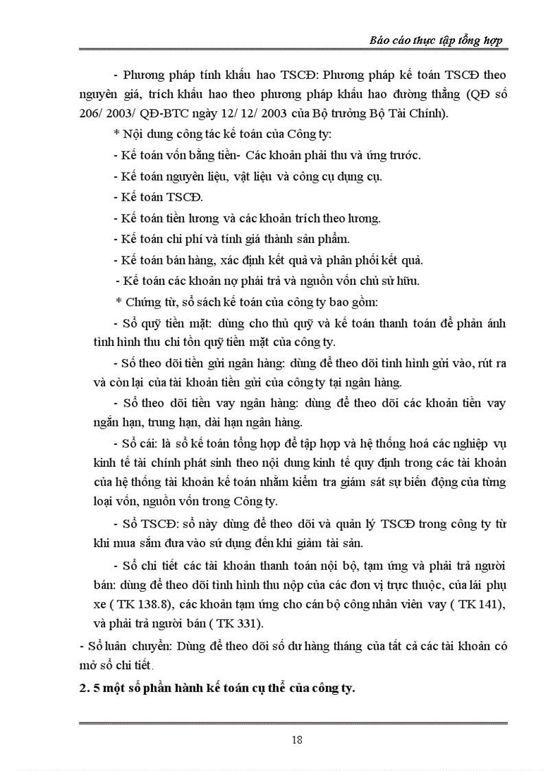 image for page Báo cáo tổng hợp về Công ty cổ phần Vận tải ô tô Điện Biên