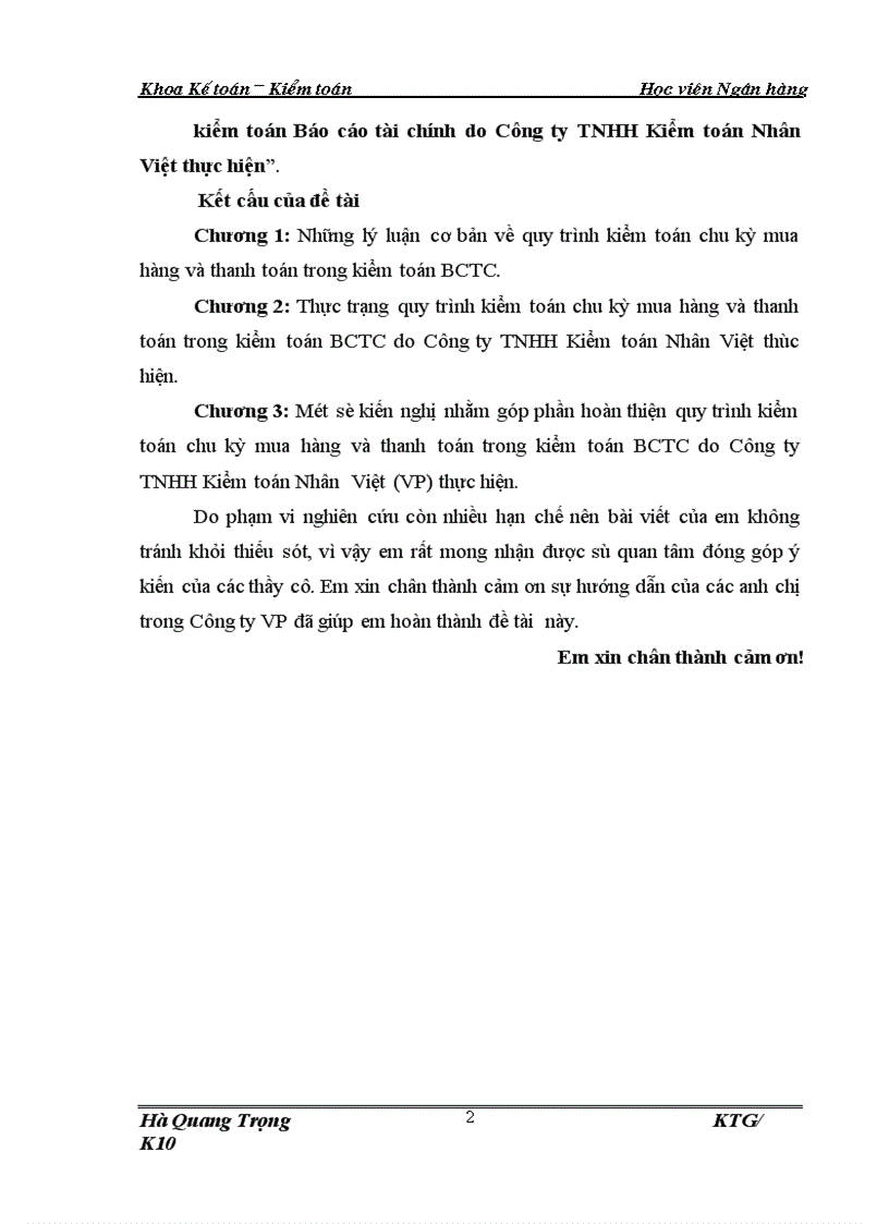image for page Hoàn thiện quy trình kiểm toán chu kỳ mua hàng và thanh toán trong kiểm toán BCTC do Công ty Kiểm toán và Định giá Việt Nam thực hiện