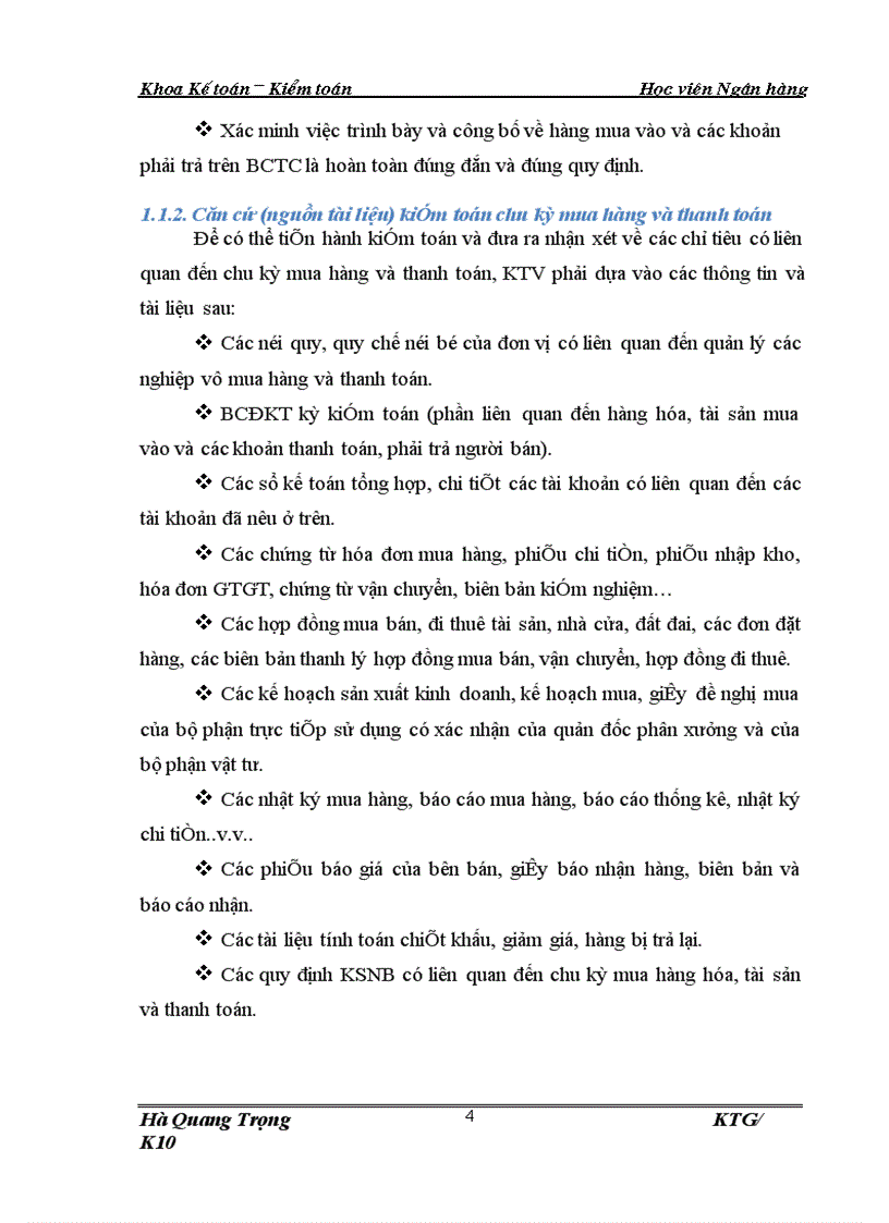 image for page Hoàn thiện quy trình kiểm toán chu kỳ mua hàng và thanh toán trong kiểm toán BCTC do Công ty Kiểm toán và Định giá Việt Nam thực hiện