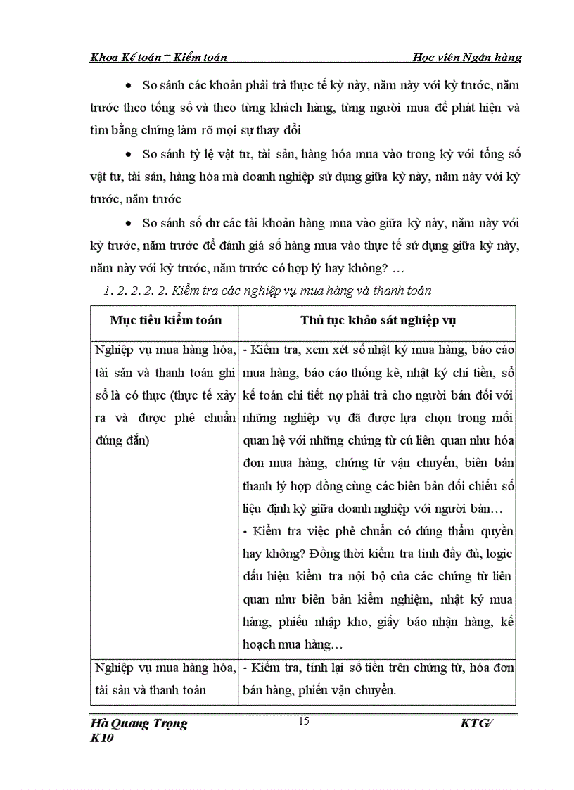 image for page Hoàn thiện quy trình kiểm toán chu kỳ mua hàng và thanh toán trong kiểm toán BCTC do Công ty Kiểm toán và Định giá Việt Nam thực hiện